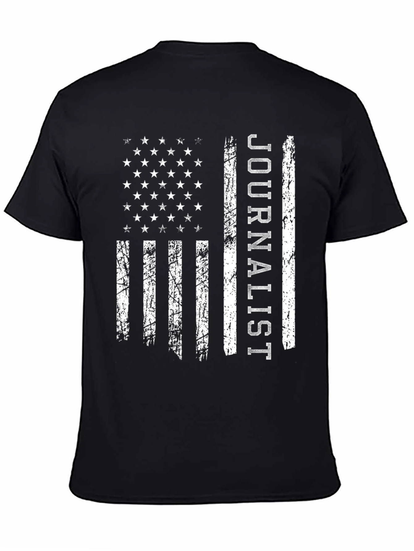 Journalist American Flag Graphic T-Shirt