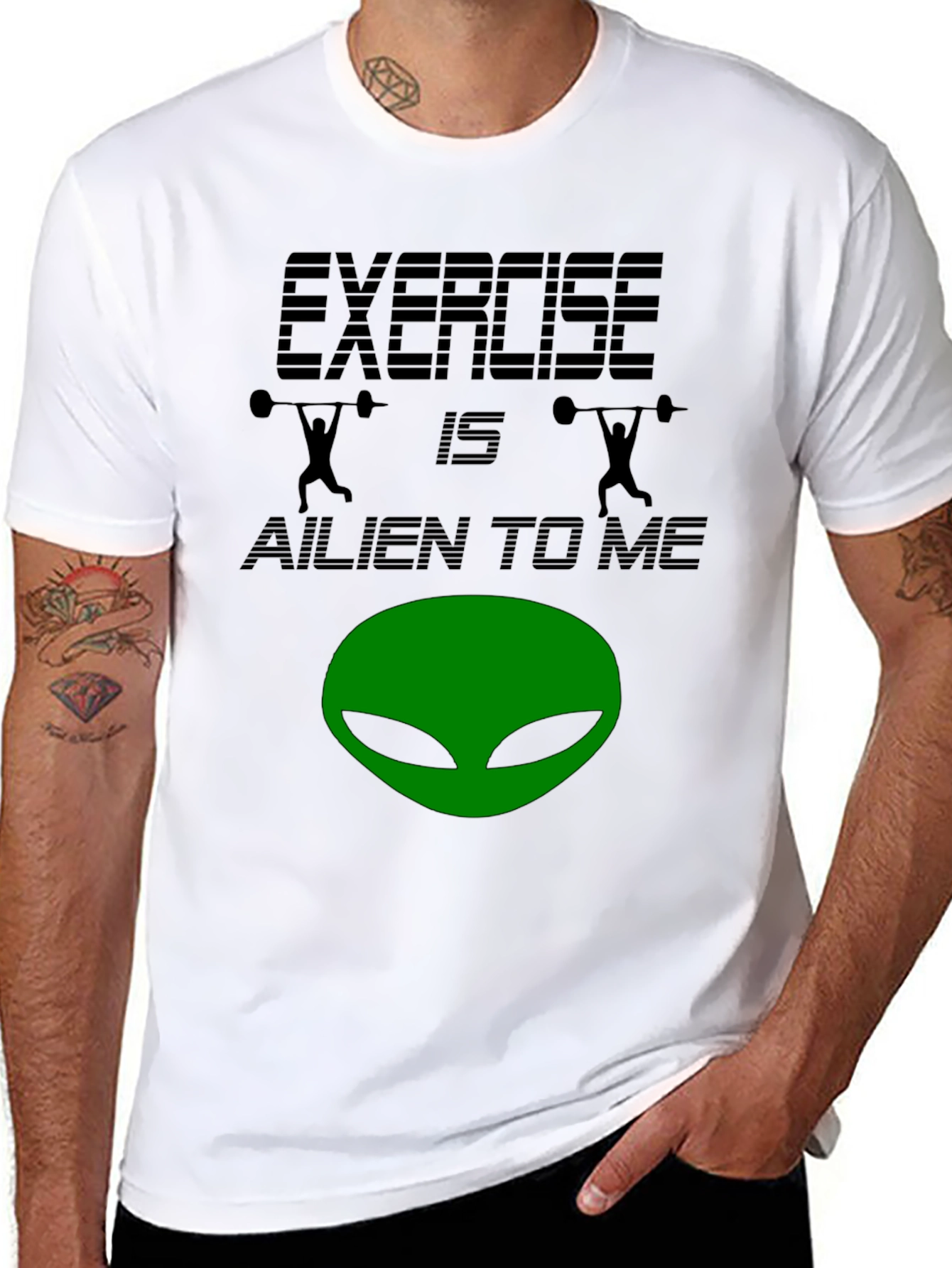 Exercise is Alien to Me T-Shirt