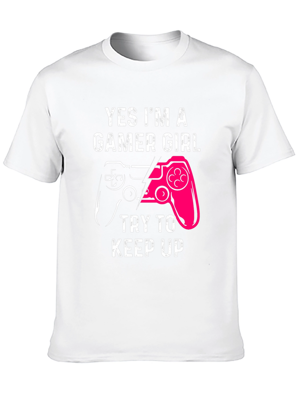 Gamer Girl Graphic Tee - Black Cotton T-Shirt