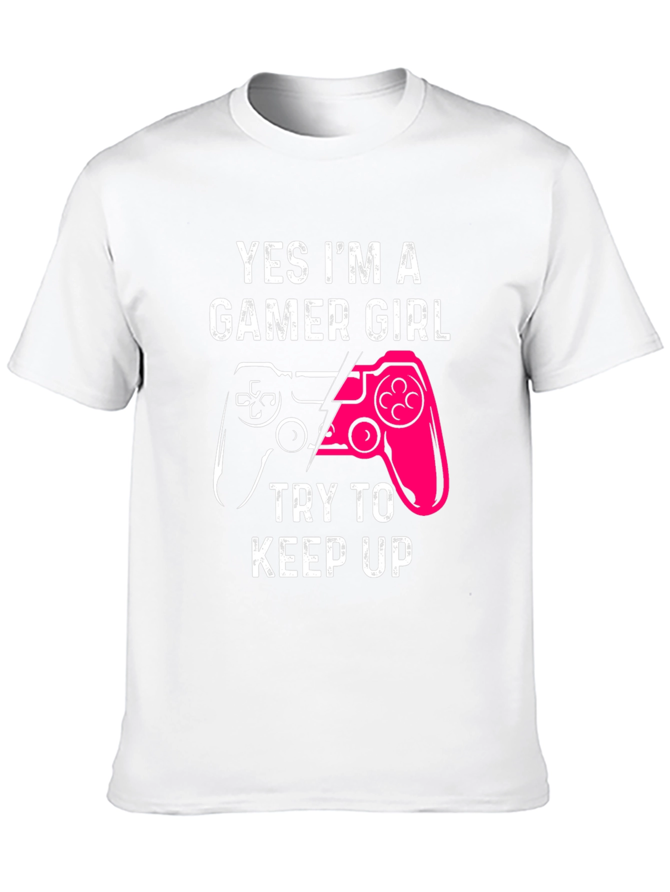 Gamer Girl Graphic Tee - Black Cotton T-Shirt