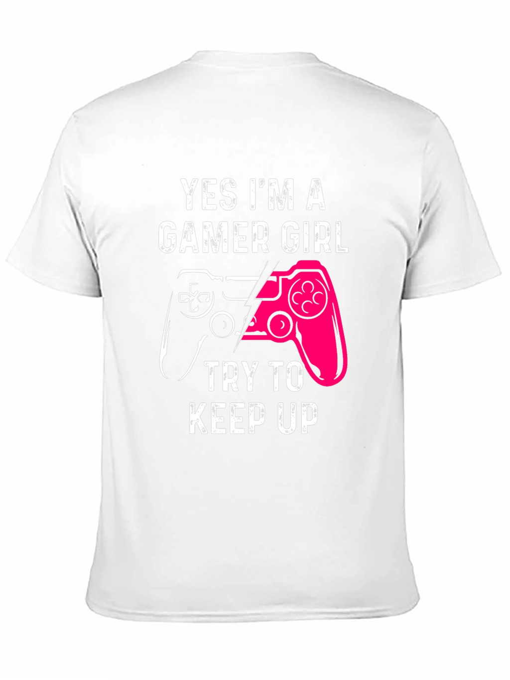 Gamer Girl Graphic Tee - Black Cotton T-Shirt