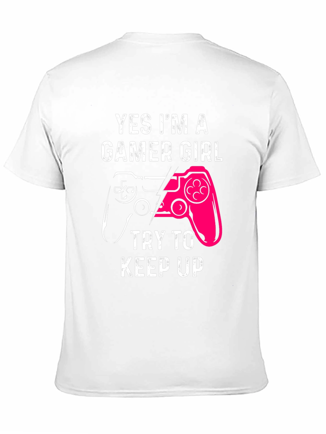 Gamer Girl Graphic Tee - Black Cotton T-Shirt