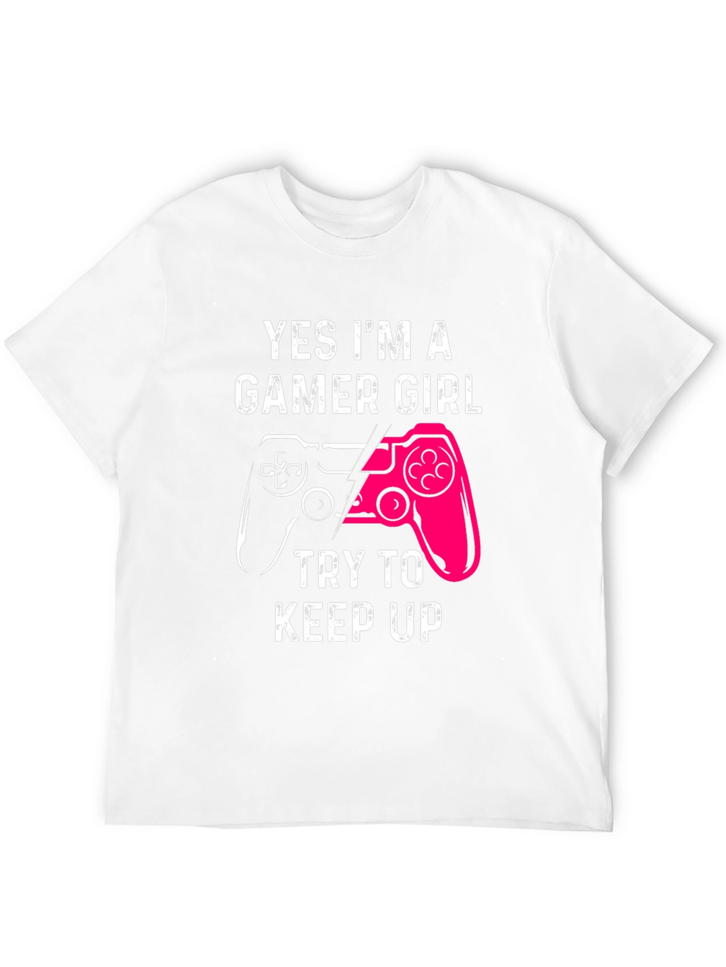 Gamer Girl Graphic Tee - Black Cotton T-Shirt