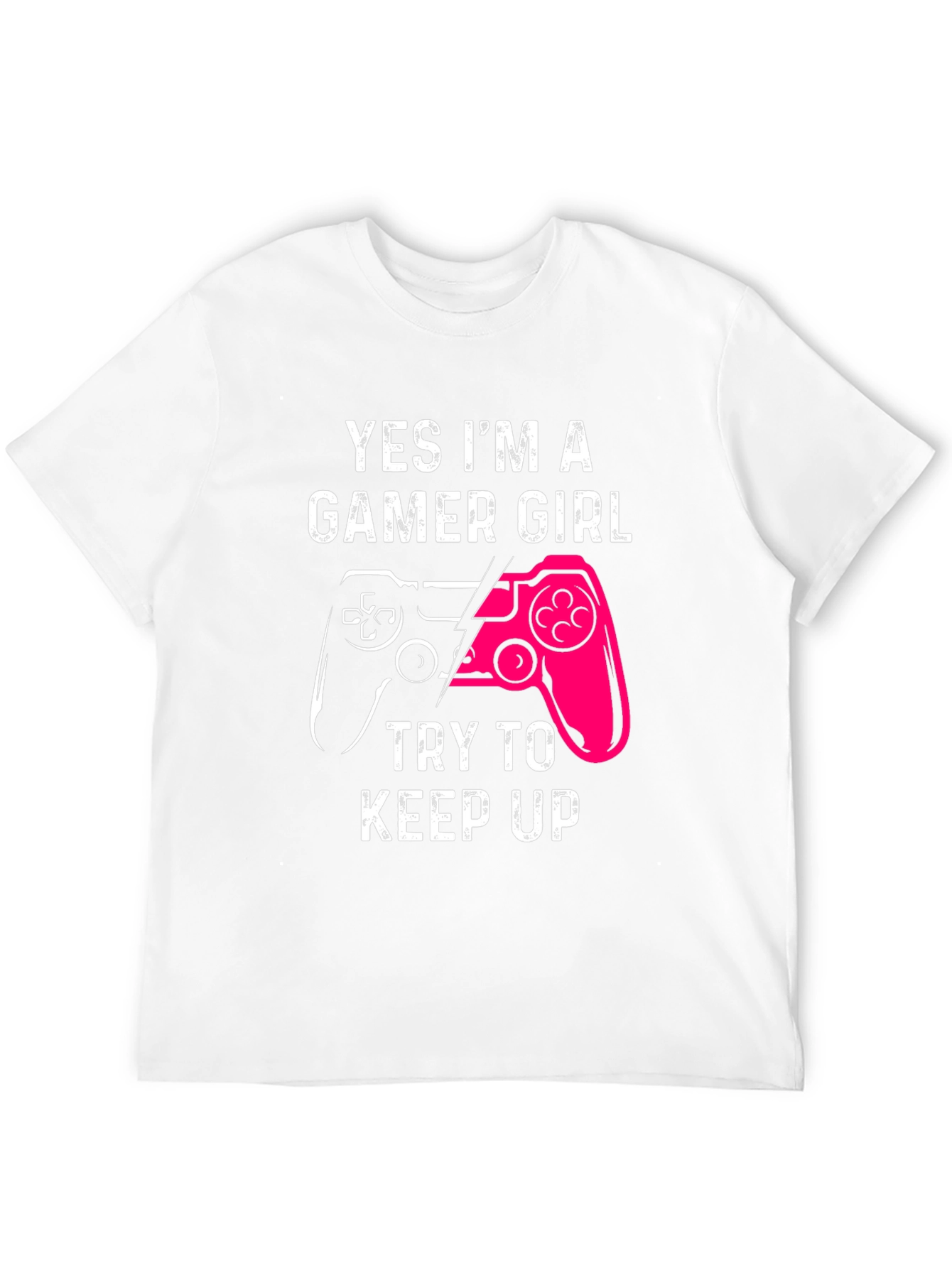 Gamer Girl Graphic Tee - Black Cotton T-Shirt