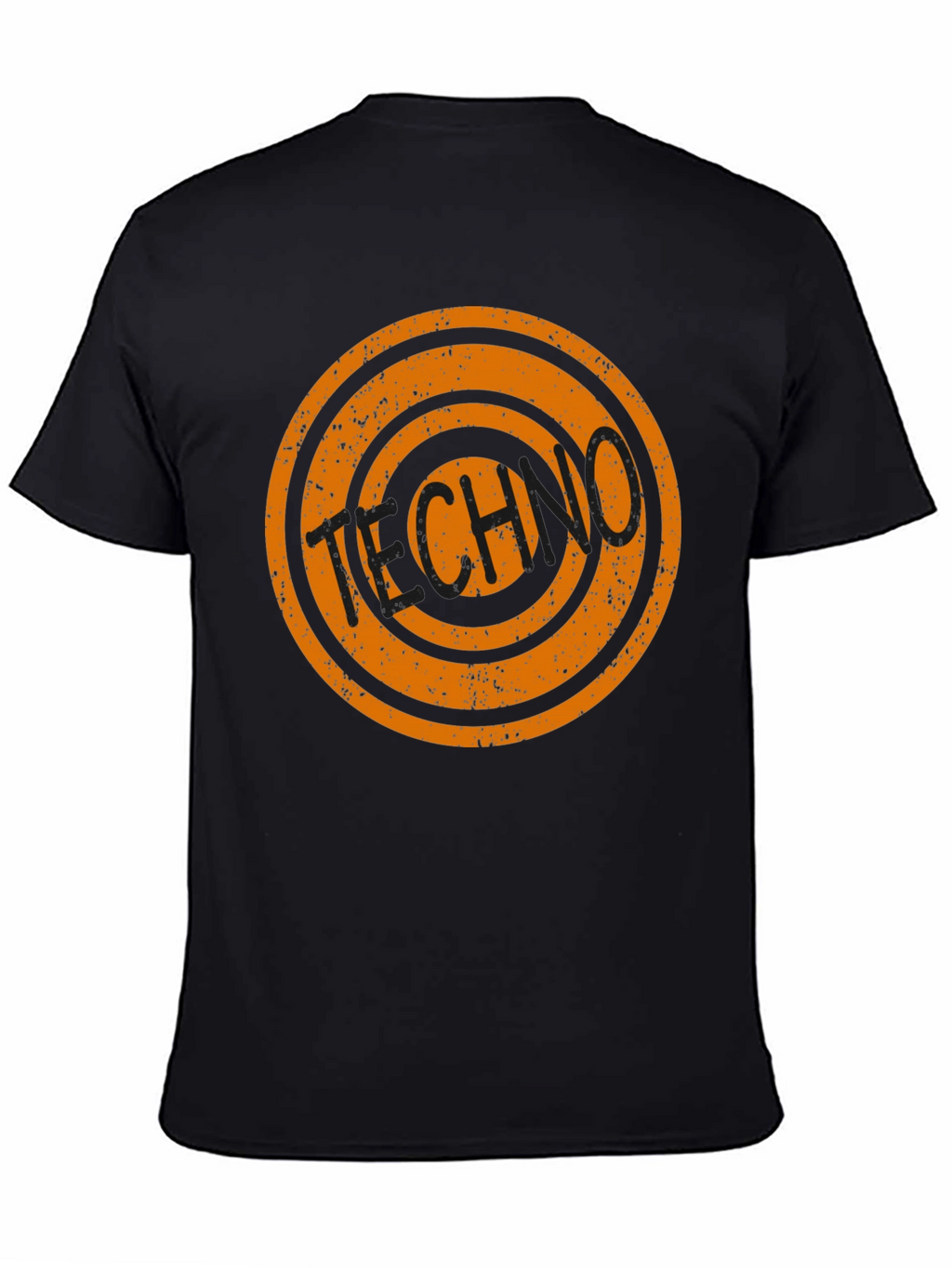 Retro Techno Circle Graphic T-Shirt