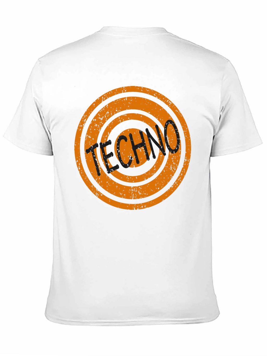 Retro Techno Circle Graphic T-Shirt