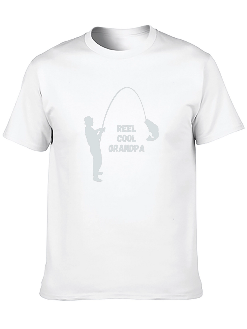 Reel Cool Grandpa Black T-Shirt Fishing Fisherman