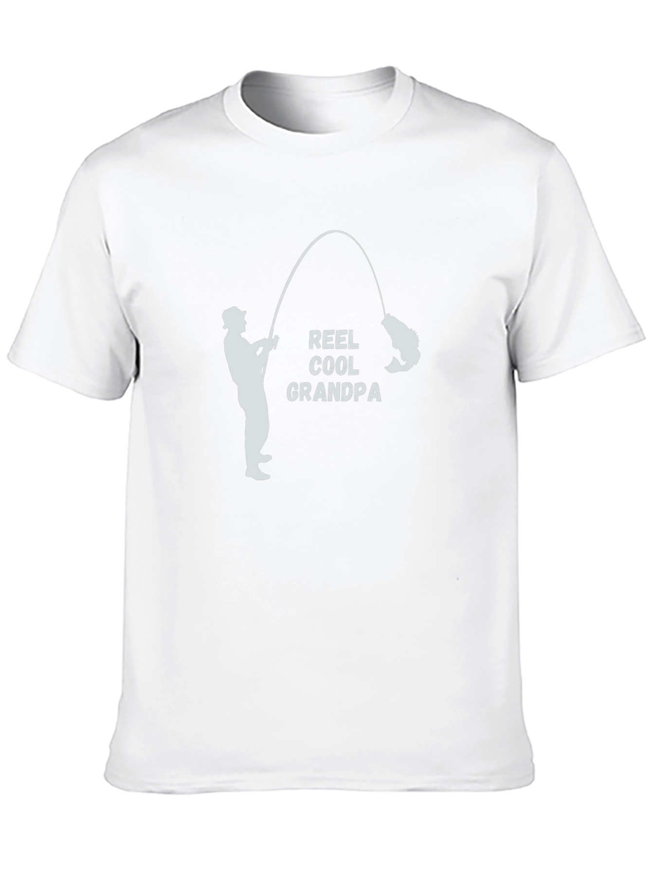 Reel Cool Grandpa Black T-Shirt Fishing Fisherman