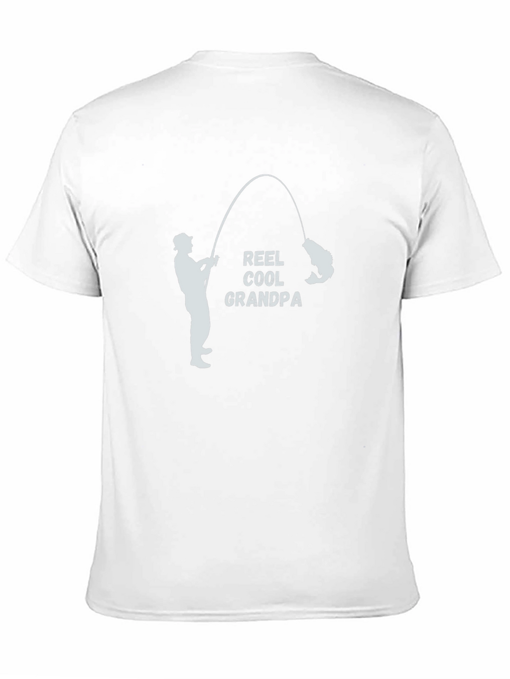 Reel Cool Grandpa Black T-Shirt Fishing Fisherman
