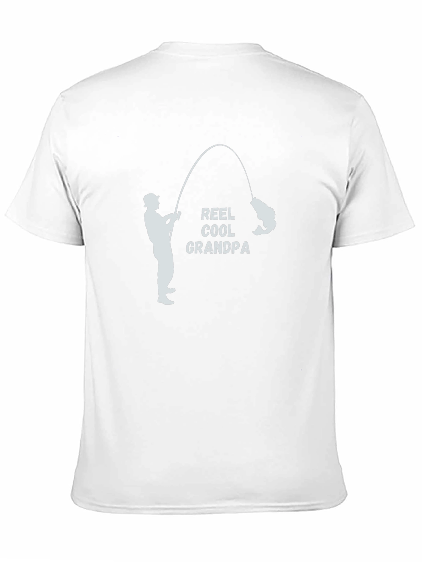 Reel Cool Grandpa Black T-Shirt Fishing Fisherman