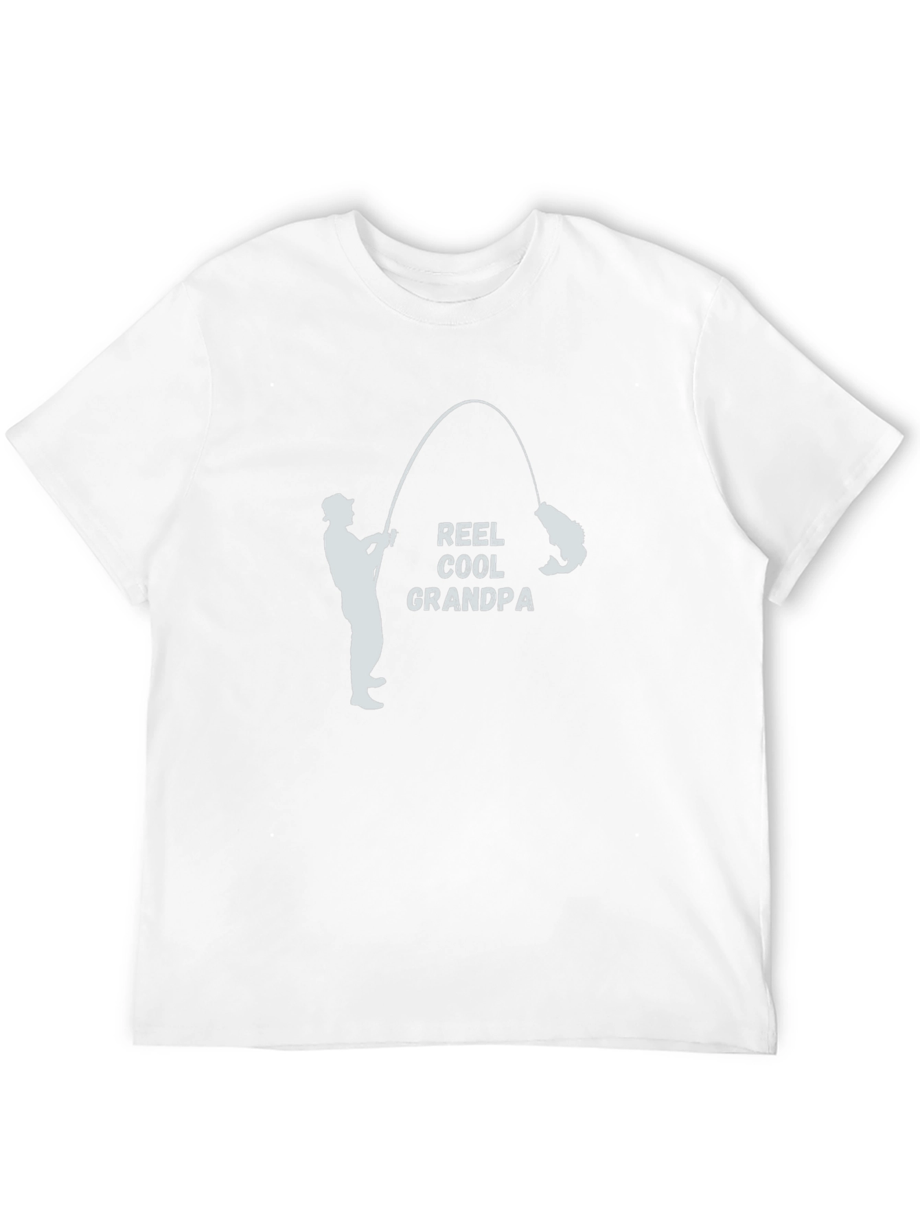 Reel Cool Grandpa Black T-Shirt Fishing Fisherman