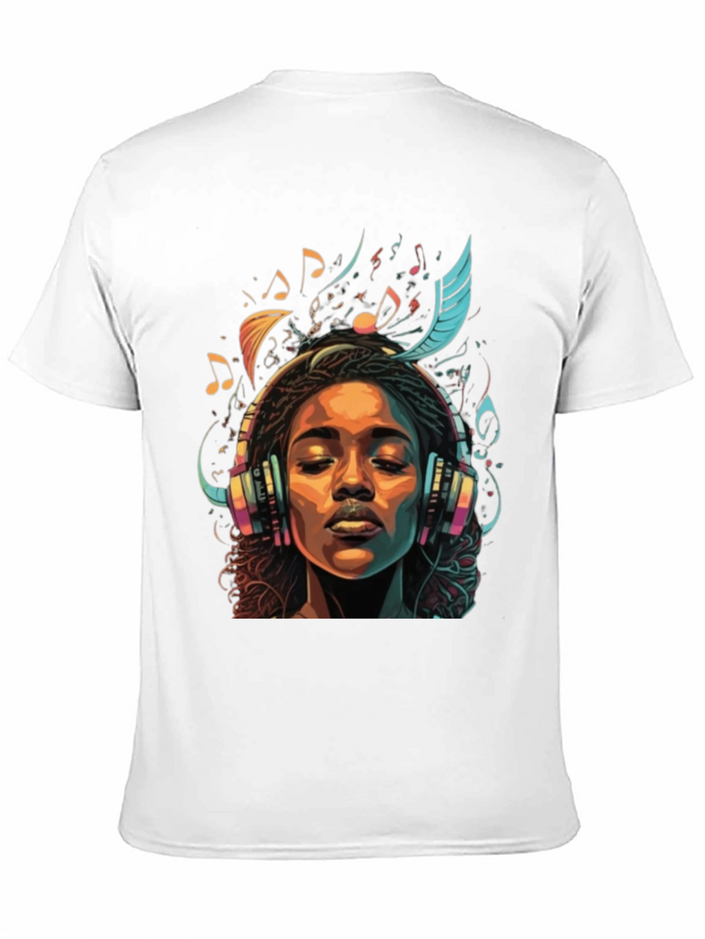 Music Lover Graphic Tee - Black Cotton Comfort