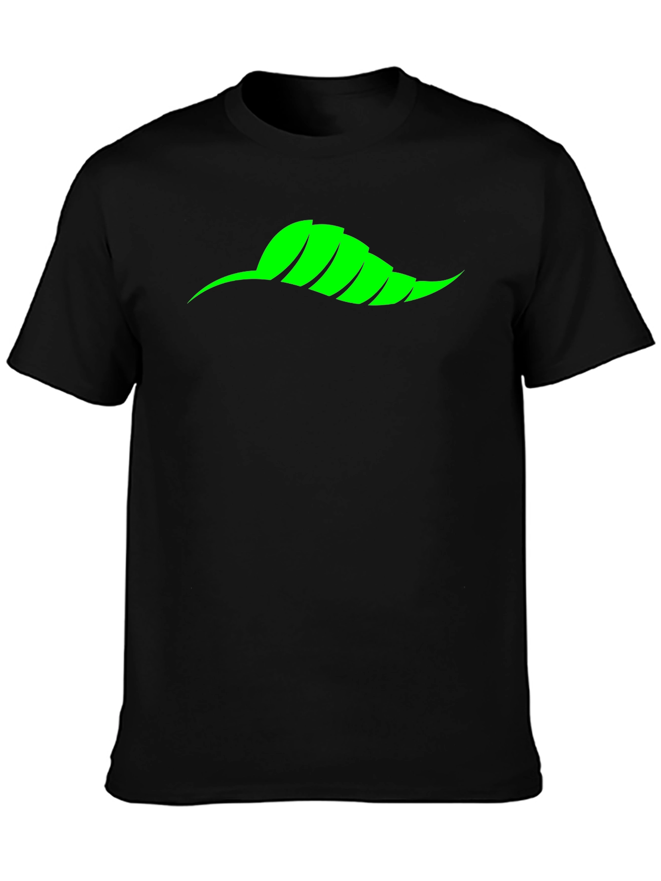 Mens Black T-Shirt with Green Chili Pepper Graphic