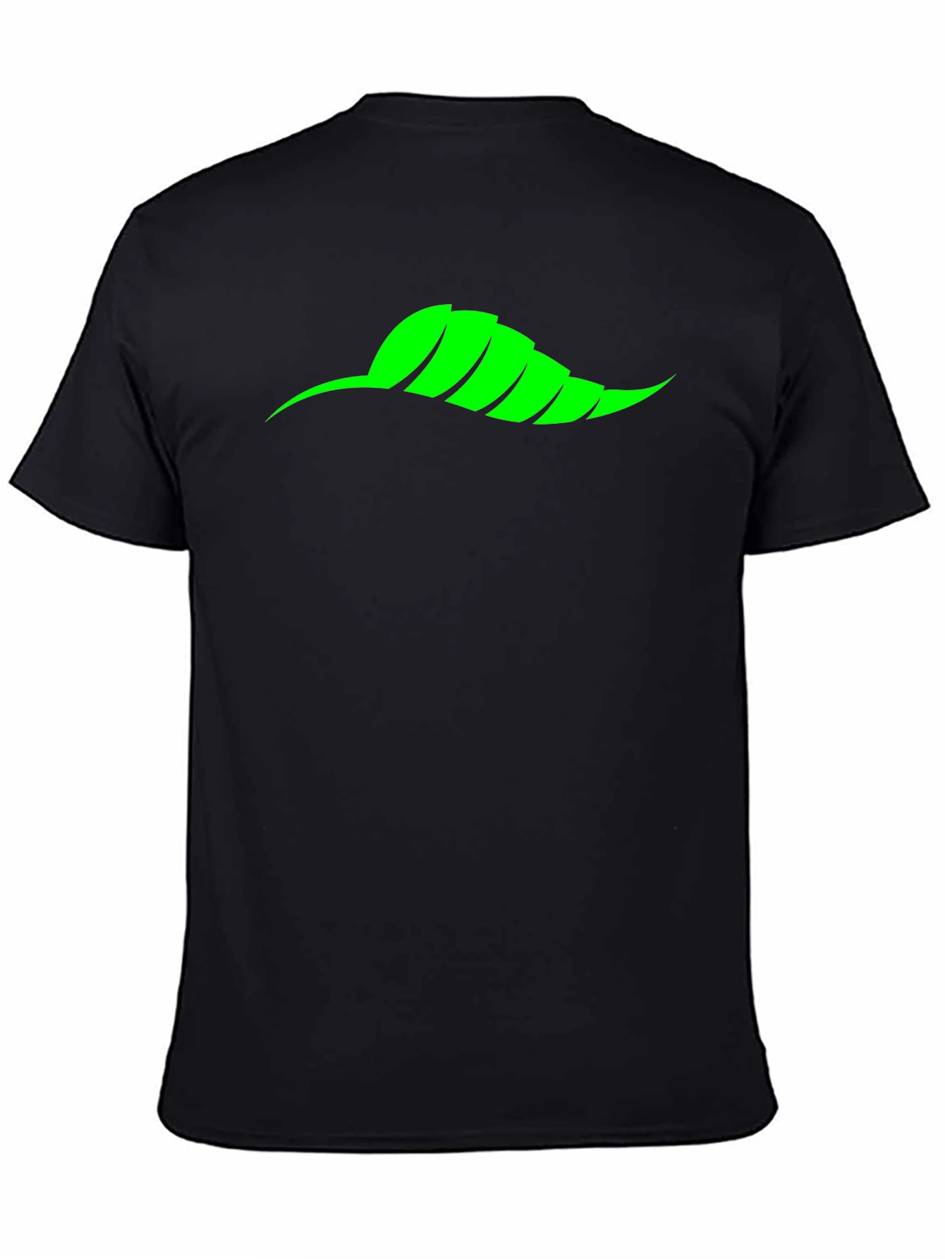 Mens Black T-Shirt with Green Chili Pepper Graphic
