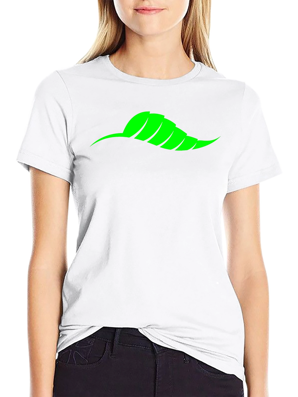 Mens Black T-Shirt with Green Chili Pepper Graphic