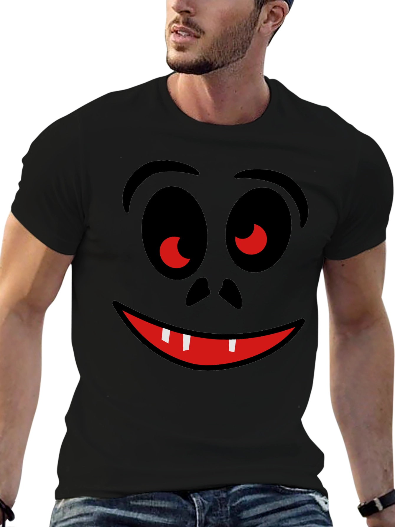 Funny Face Graphic T-Shirt - Halloween Ready!
