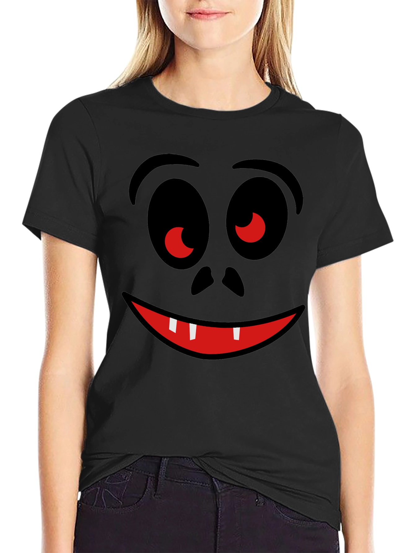 Funny Face Graphic T-Shirt - Halloween Ready!