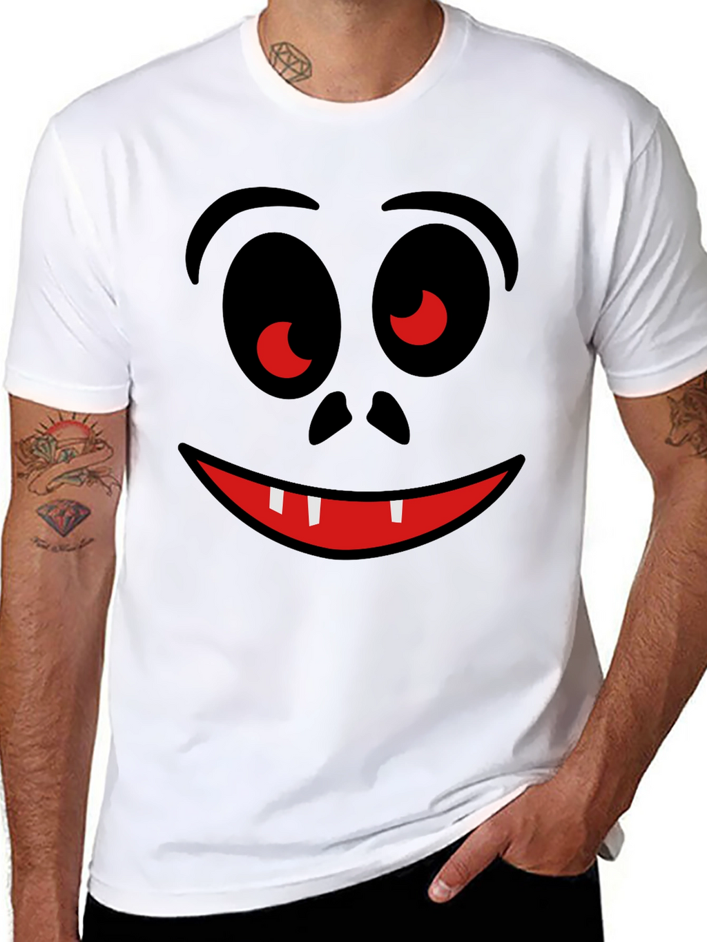 Funny Face Graphic T-Shirt - Halloween Ready!