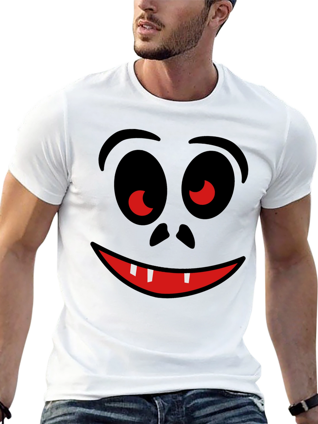 Funny Face Graphic T-Shirt - Halloween Ready!