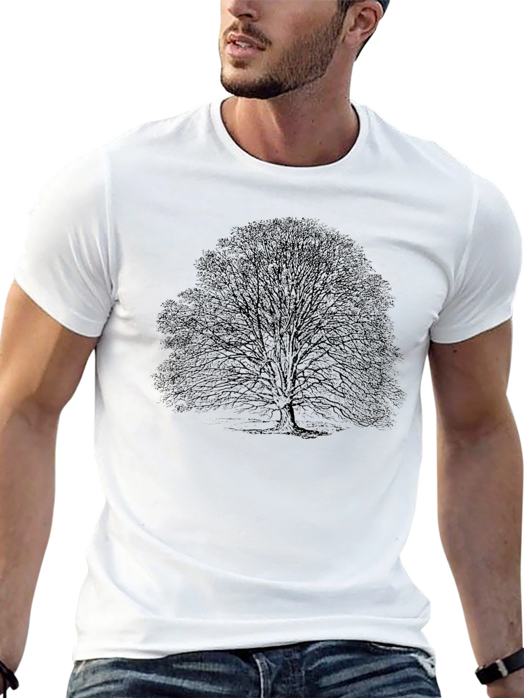Black Tree Graphic T-Shirt - Nature Inspired Tee