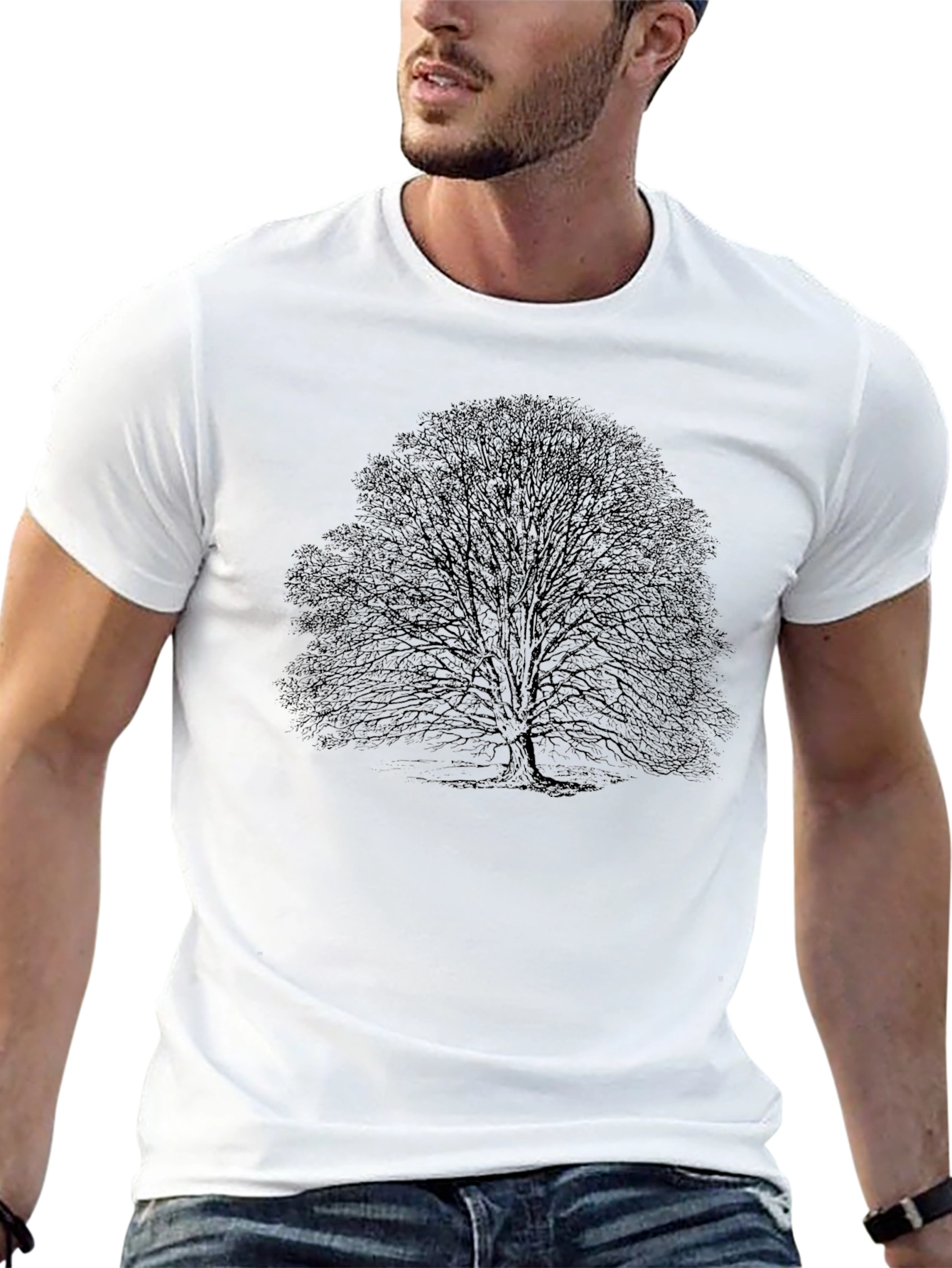 Black Tree Graphic T-Shirt - Nature Inspired Tee
