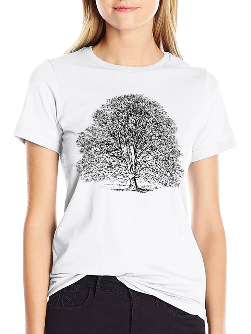 Black Tree Graphic T-Shirt - Nature Inspired Tee