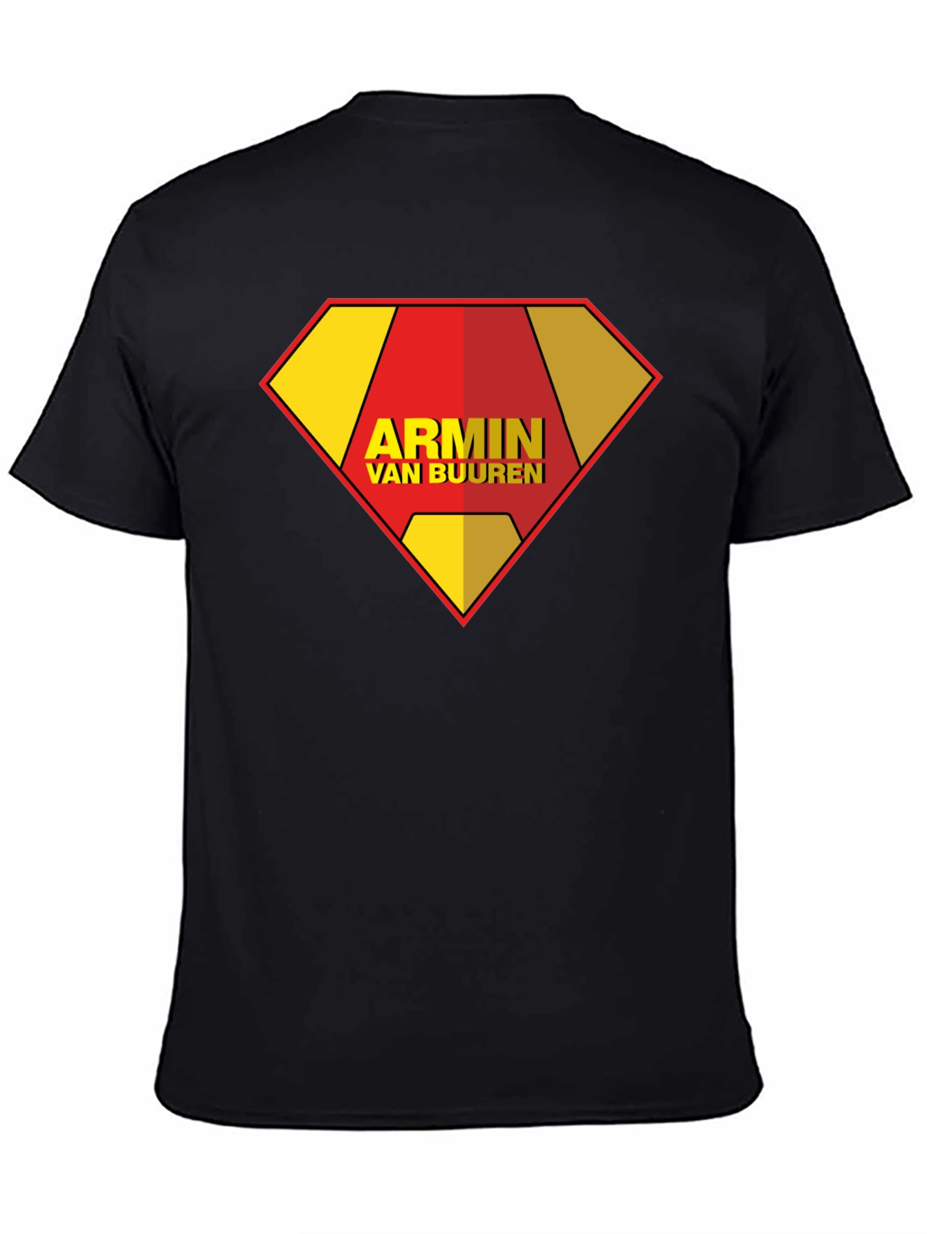 Armin Van Buuren Superman Style Black T-Shirt
