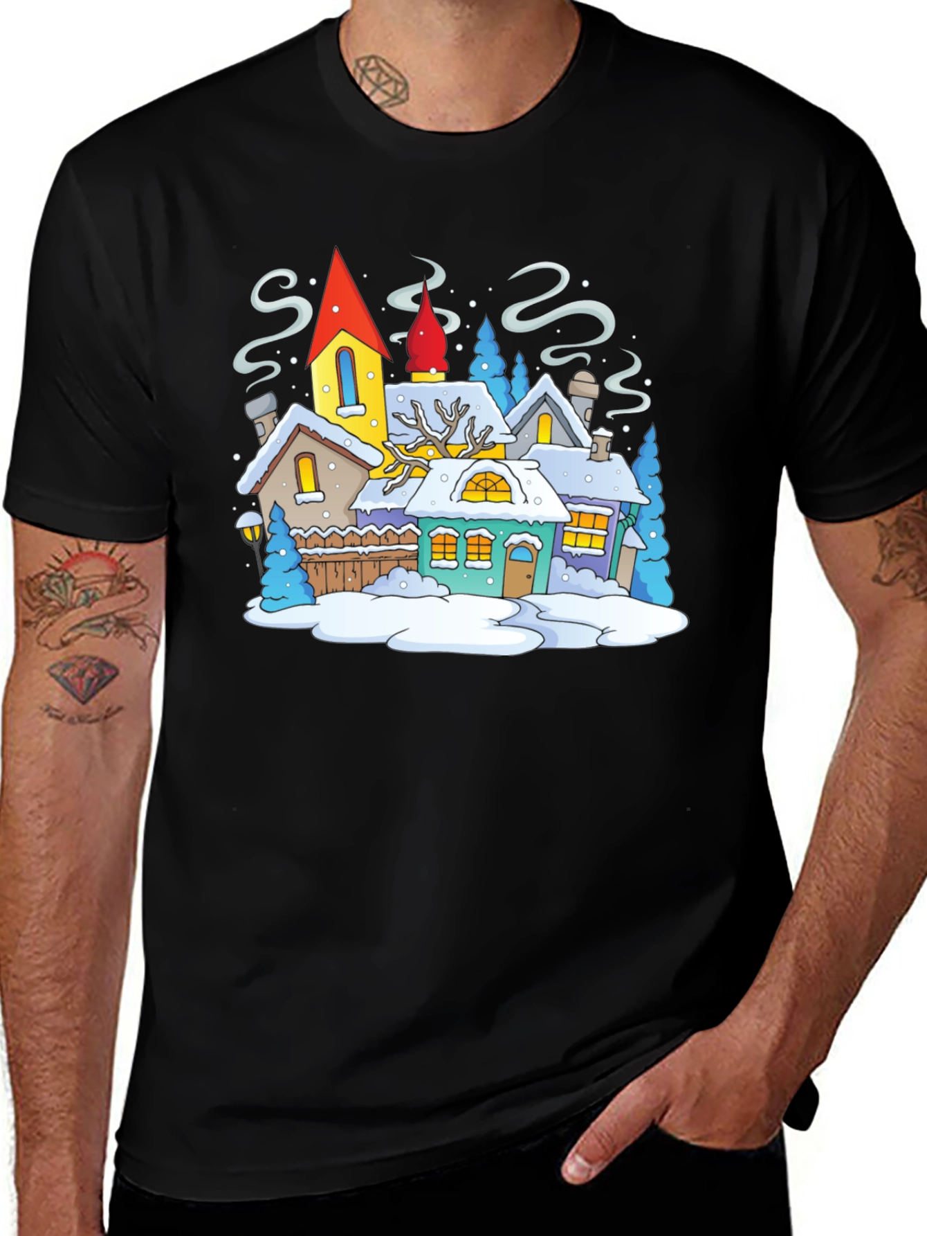 Winter Village Graphic Tee