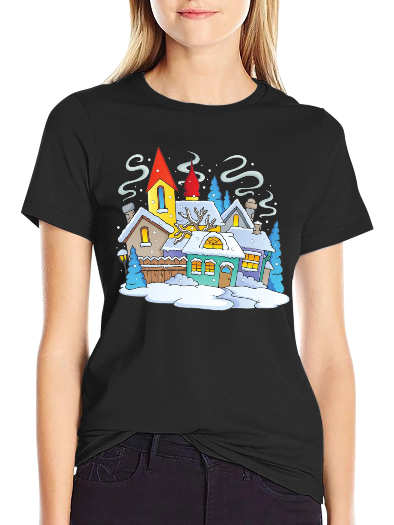Winter Village Graphic Tee
