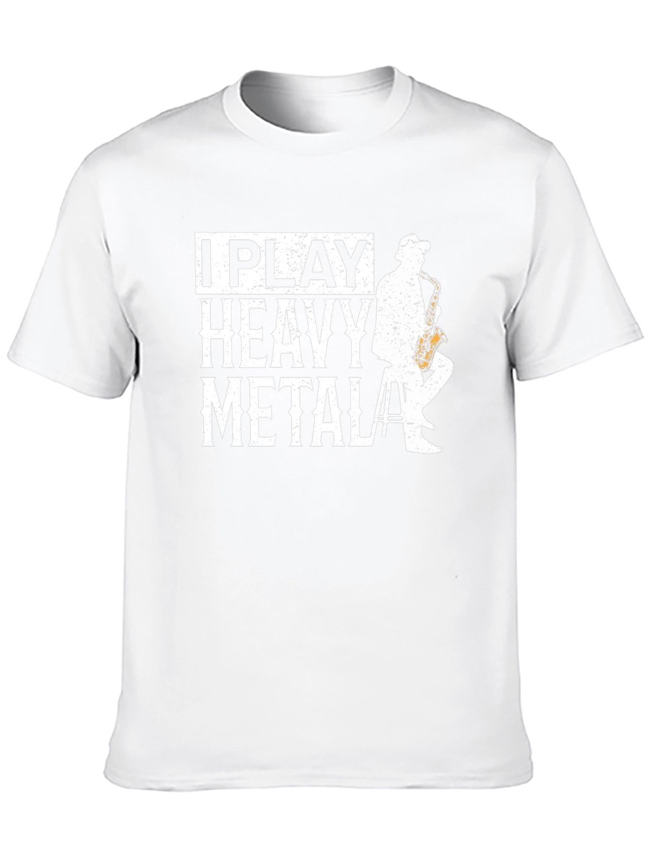 I Play Heavy Metal Saxophone T-Shirt - Musician Gift