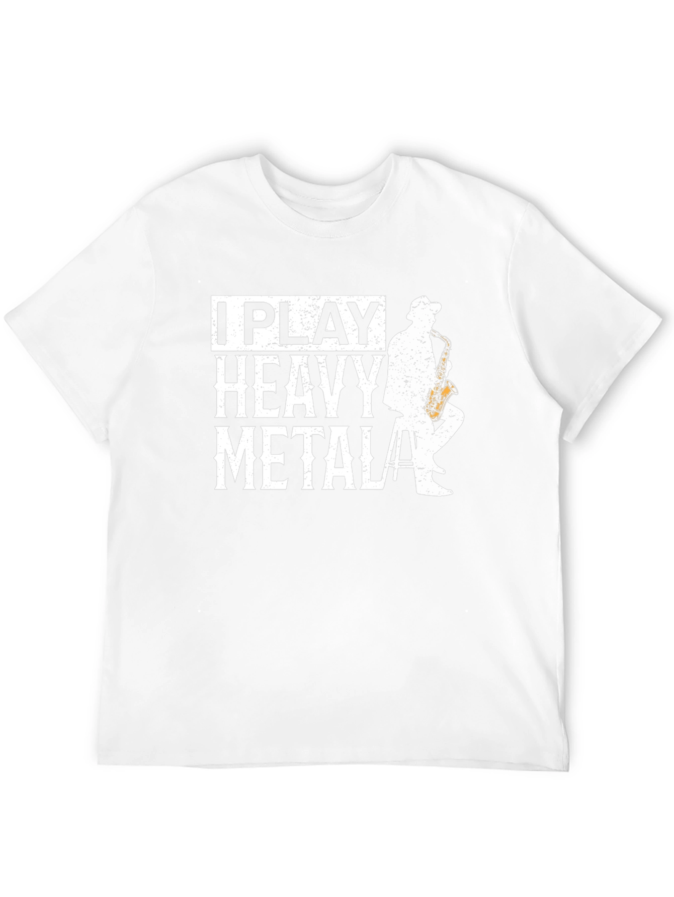 I Play Heavy Metal Saxophone T-Shirt - Musician Gift