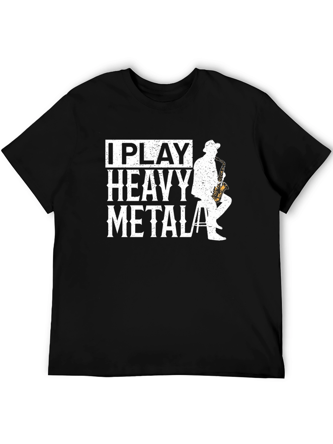 I Play Heavy Metal Saxophone T-Shirt - Musician Gift