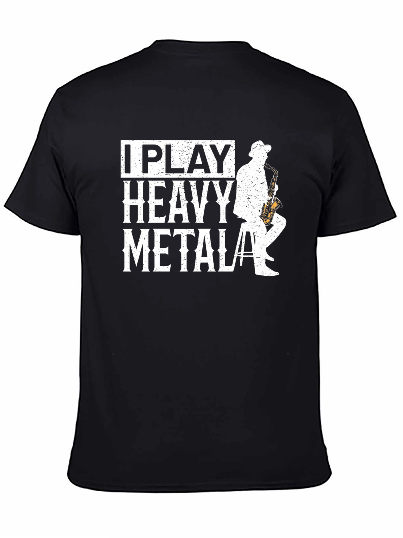 I Play Heavy Metal Saxophone T-Shirt - Musician Gift
