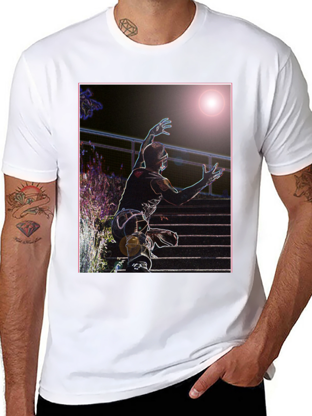 Neon Black Panther Graphic Tee