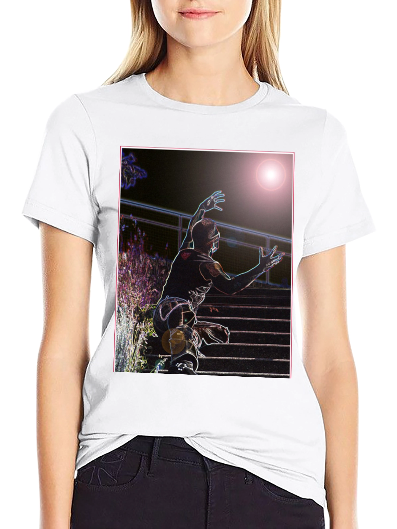 Neon Black Panther Graphic Tee