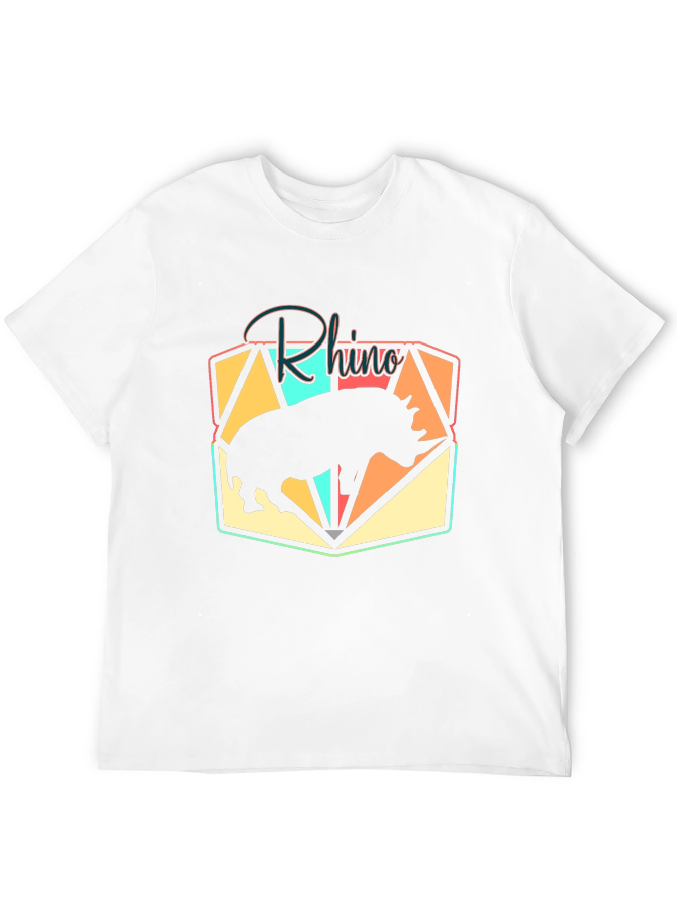 Rhino Graphic Tee - Stylish Animal Print T-Shirt