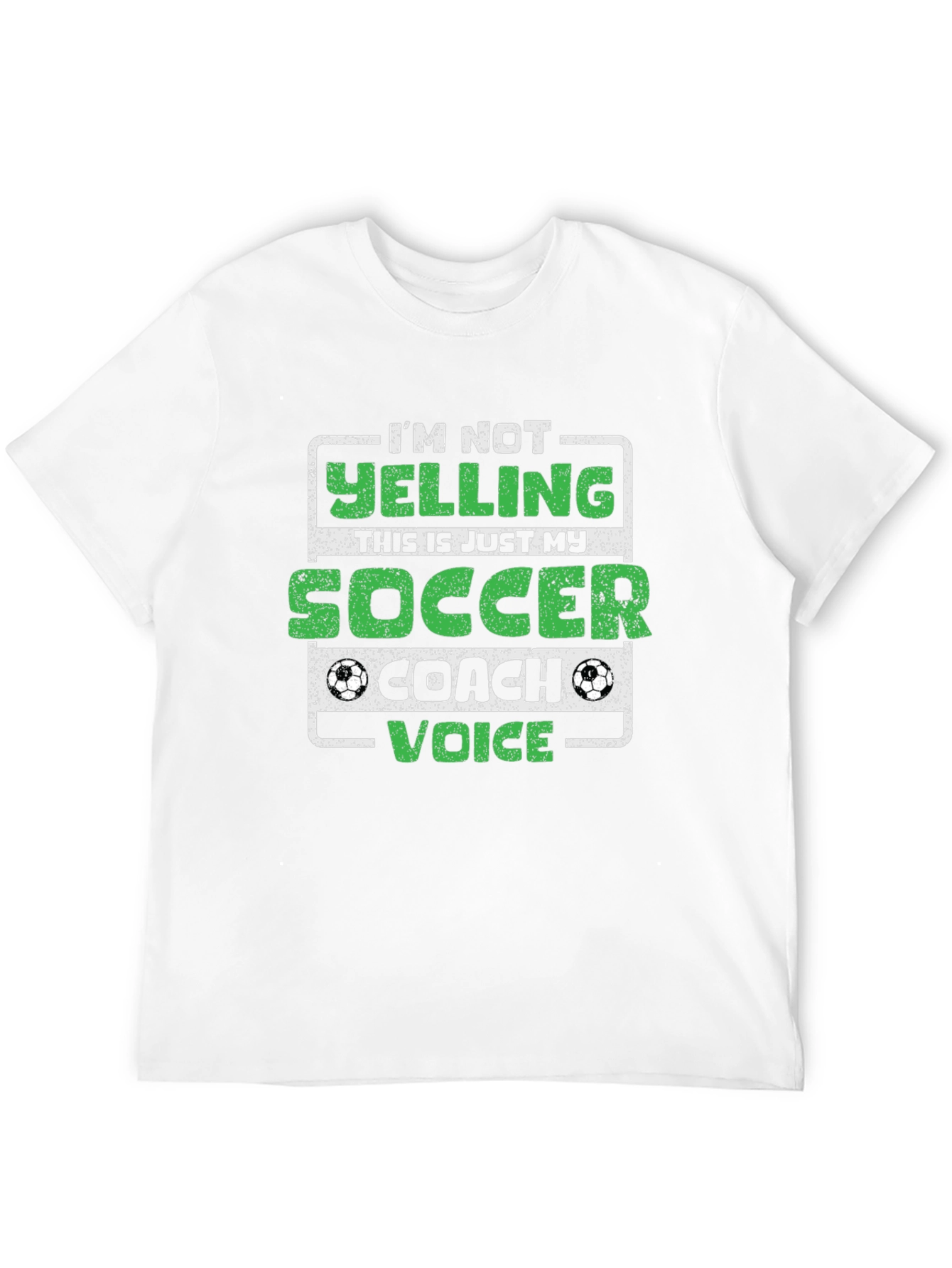 Soccer Coach T-Shirt - Im Not Yelling!