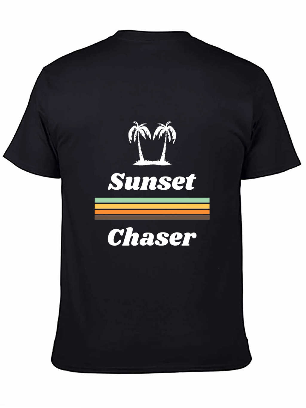 Sunset Chaser Graphic T-Shirt - Tropical Palm Tree Design