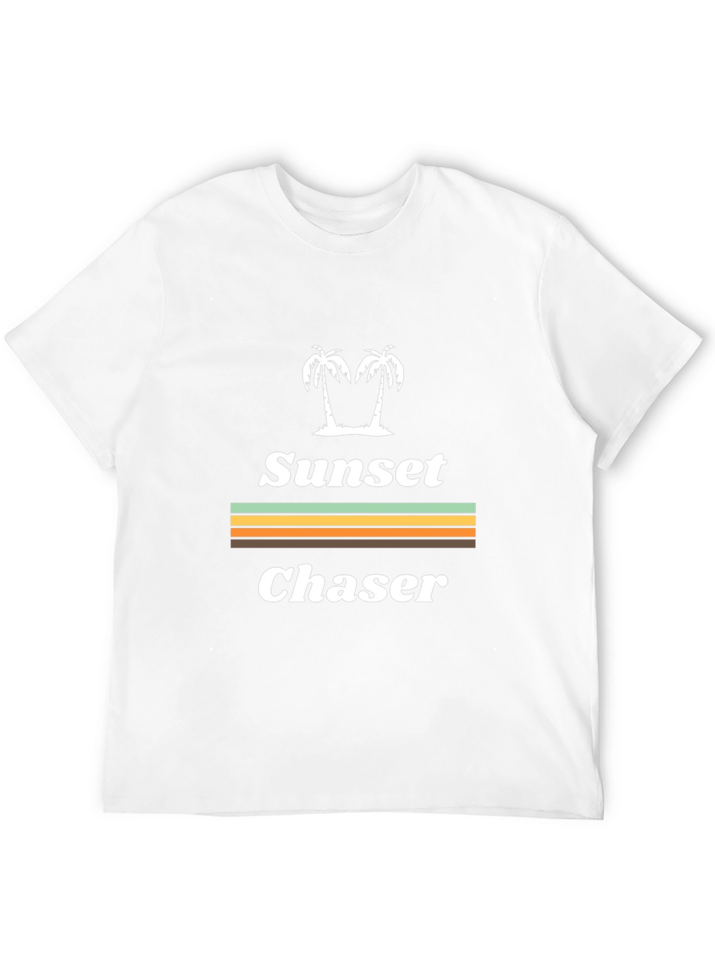 Sunset Chaser Graphic T-Shirt - Tropical Palm Tree Design