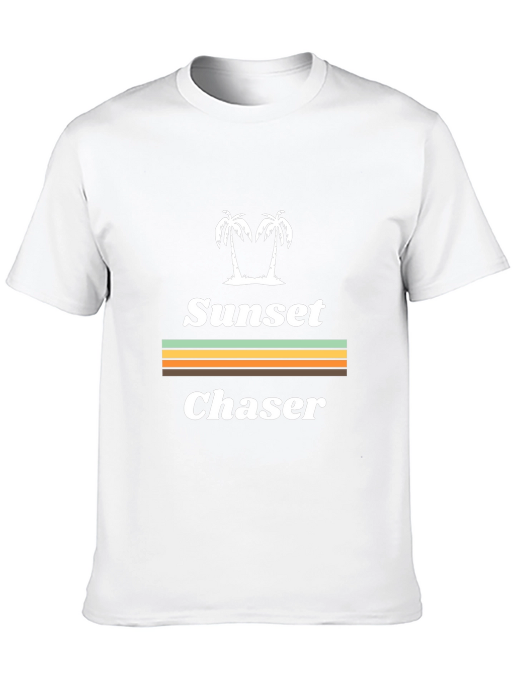 Sunset Chaser Graphic T-Shirt - Tropical Palm Tree Design