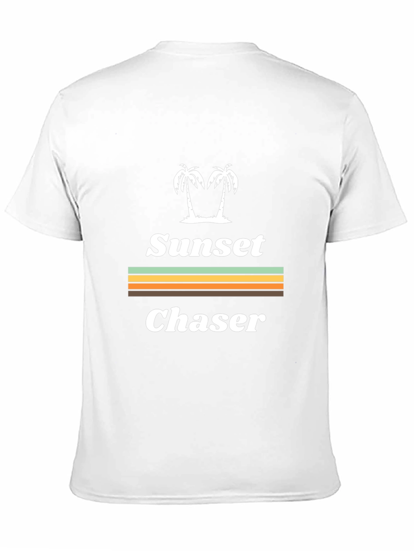 Sunset Chaser Graphic T-Shirt - Tropical Palm Tree Design