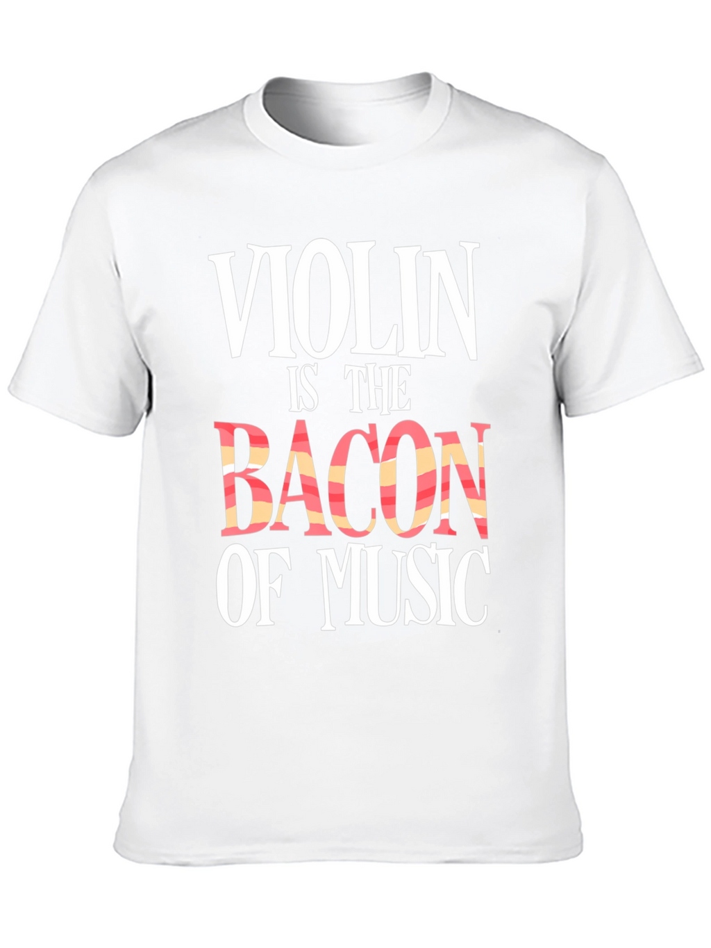 Violin is The Bacon of Music Black Graphic Tee