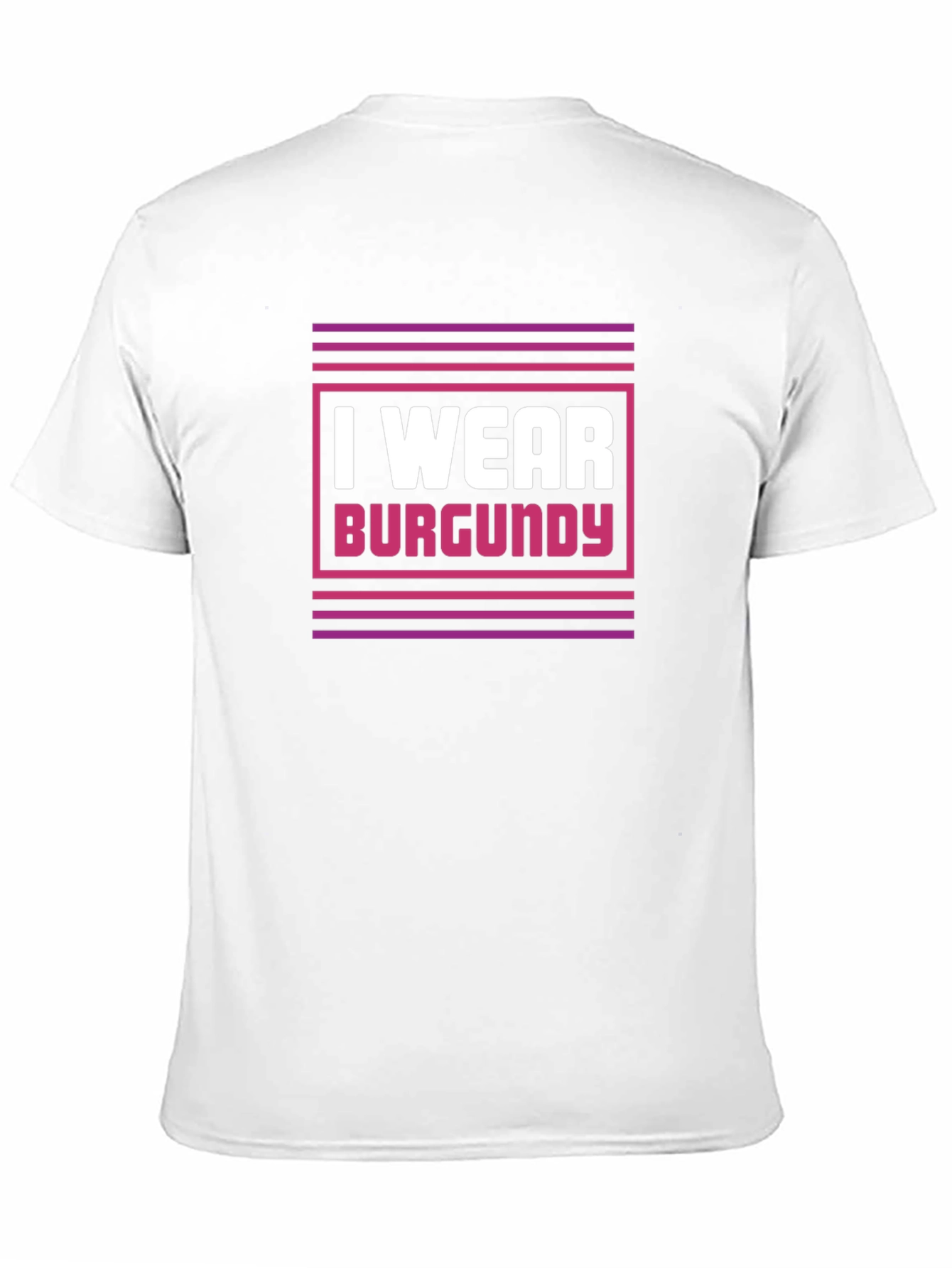 I Wear Burgundy Graphic Tee - Stylish Statement Shirt