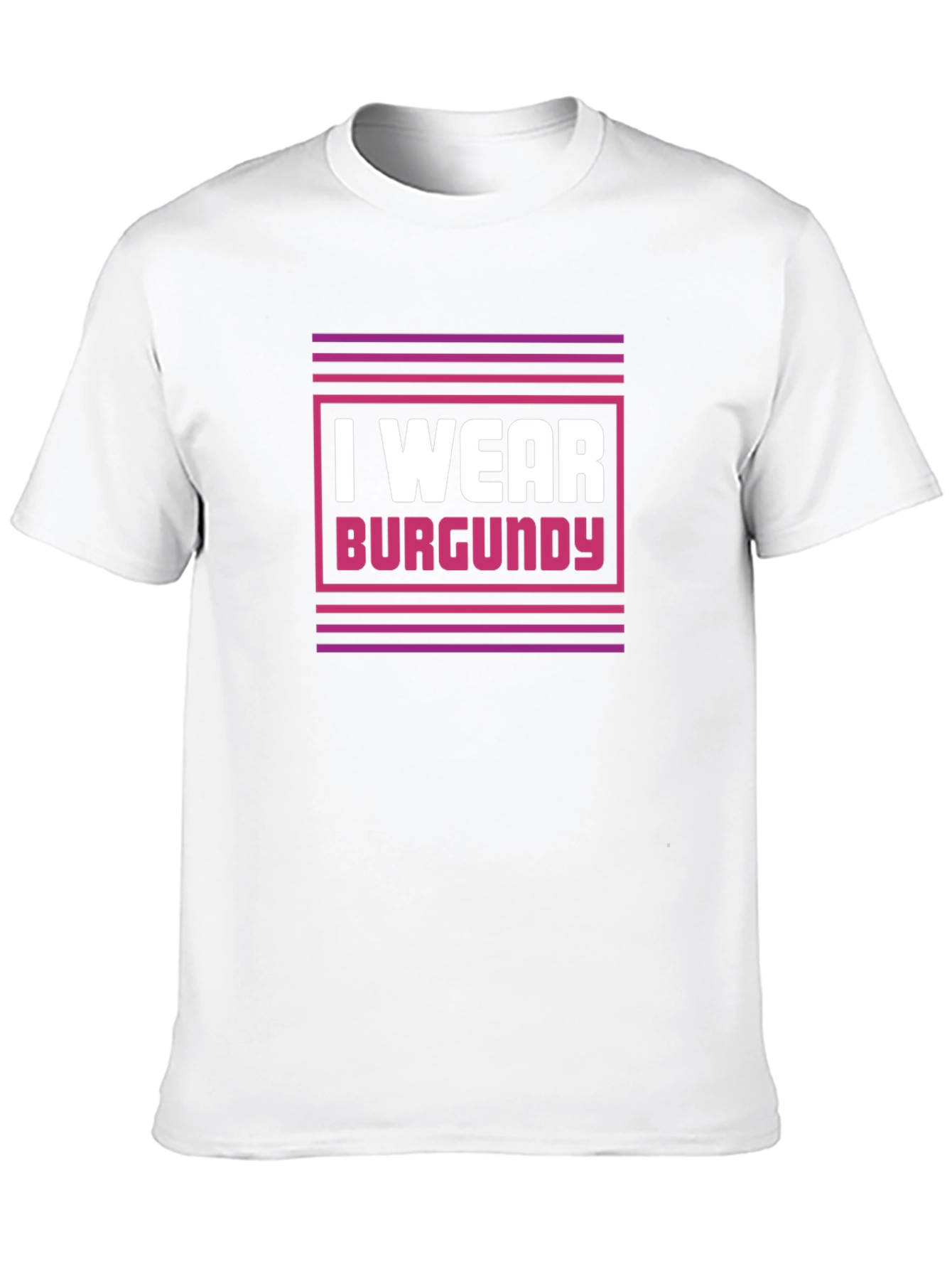 I Wear Burgundy Graphic Tee - Stylish Statement Shirt