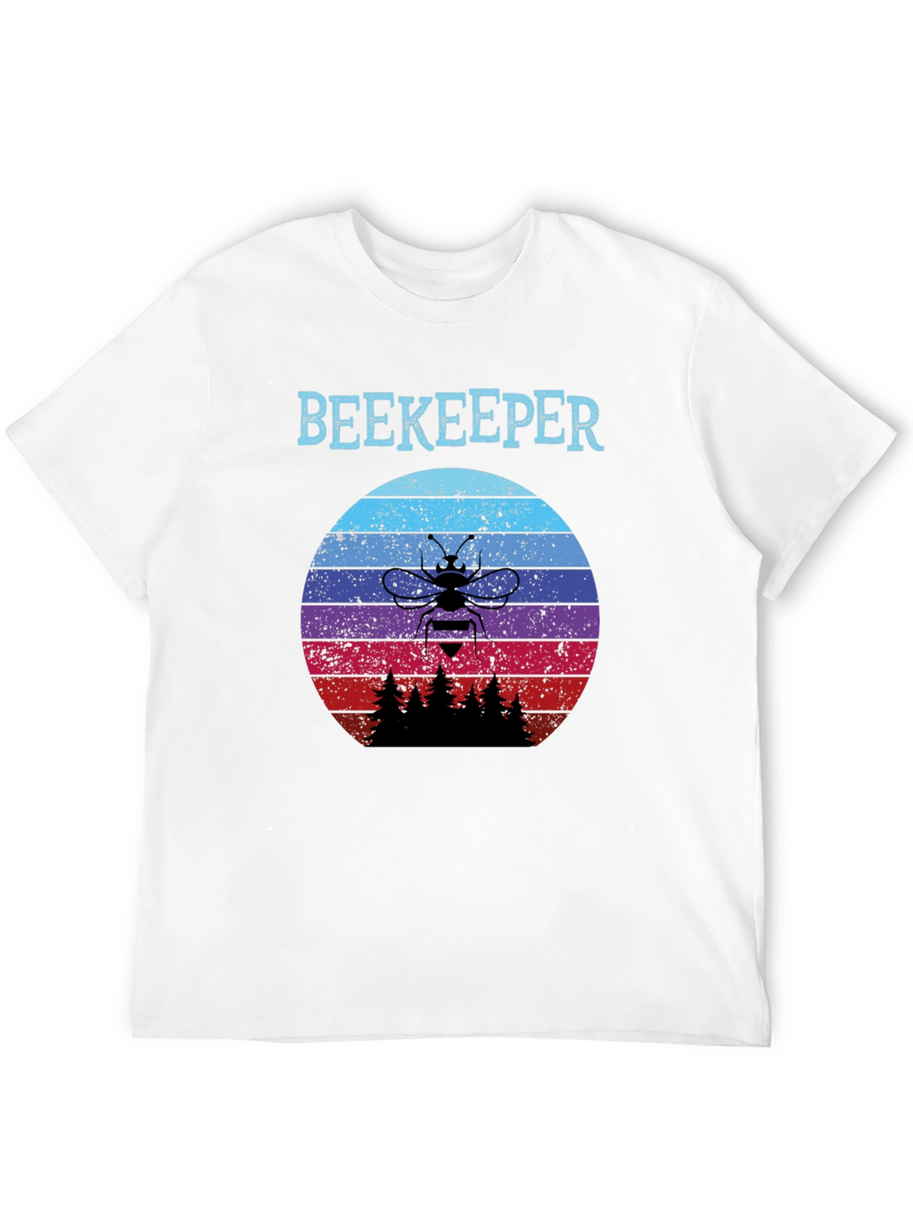 Beekeeper Sunset T-Shirt - Retro Bee Keeper Tee