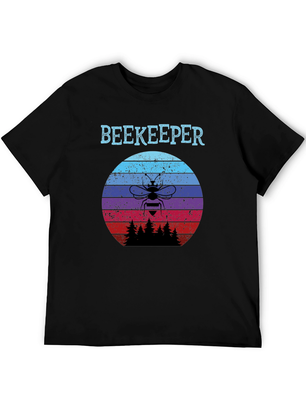 Beekeeper Sunset T-Shirt - Retro Bee Keeper Tee