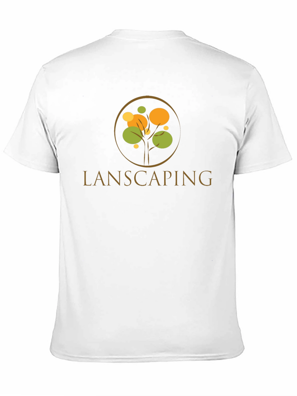 Lanscaping Tree Logo Black T-Shirt