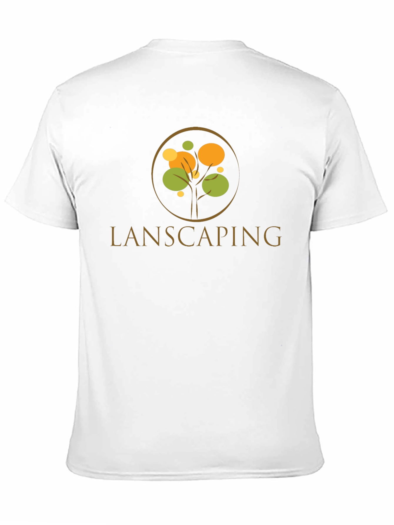 Lanscaping Tree Logo Black T-Shirt