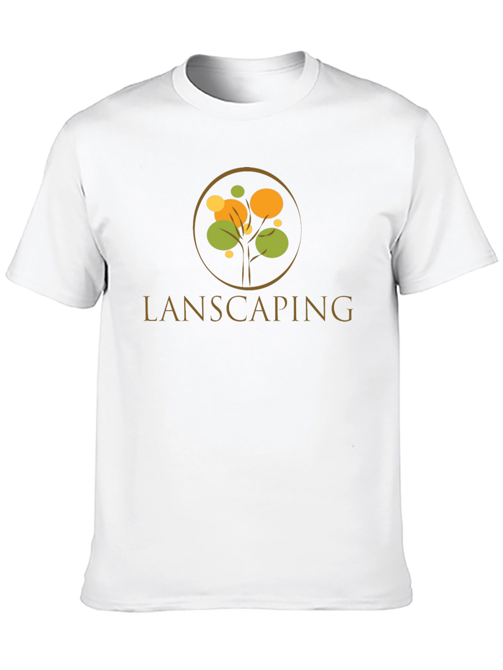 Lanscaping Tree Logo Black T-Shirt