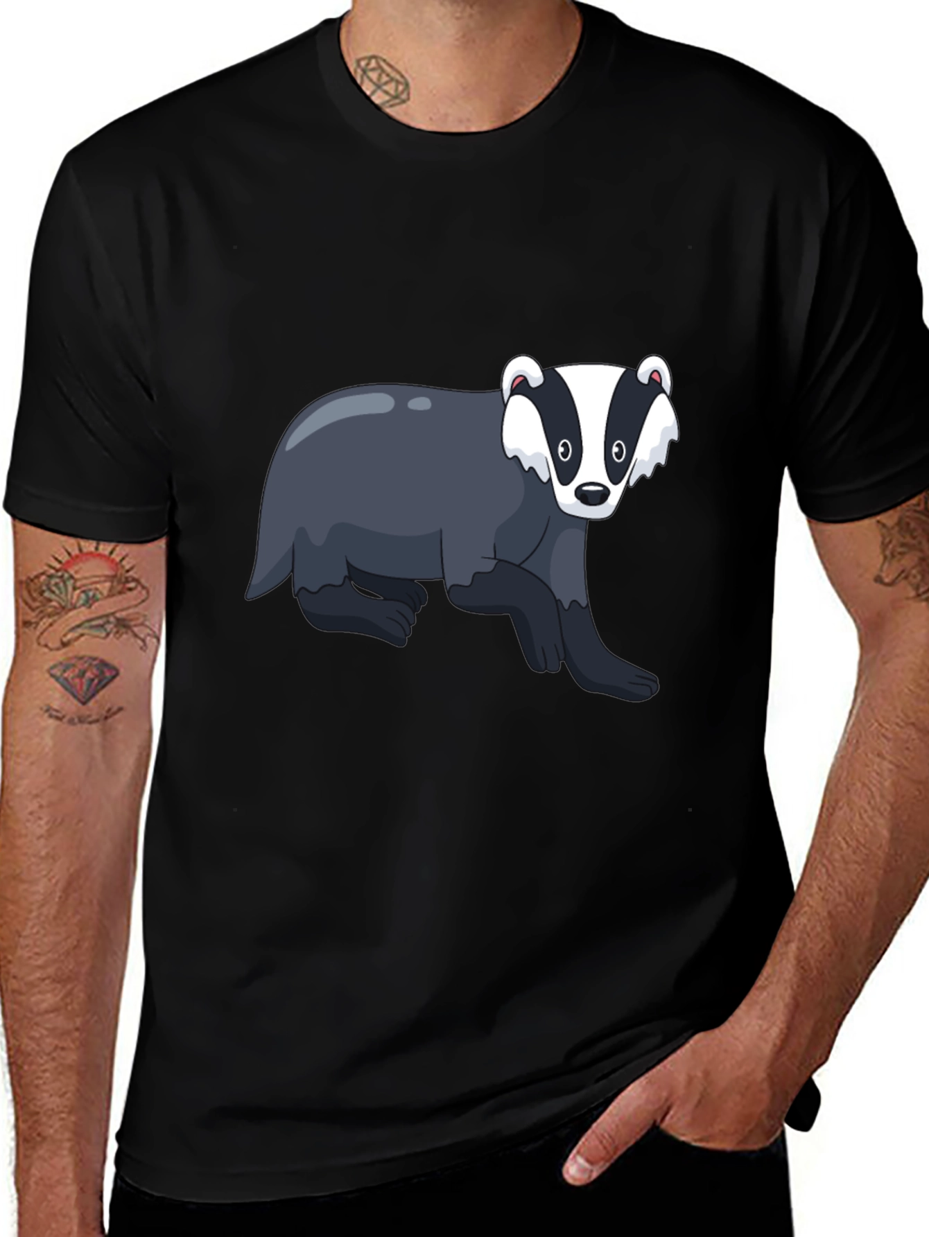 Badger Graphic Tee - Mens Black T-Shirt